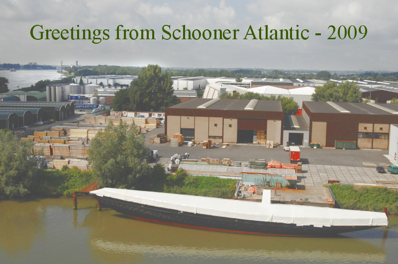 Schooner Atlantic under wraps...